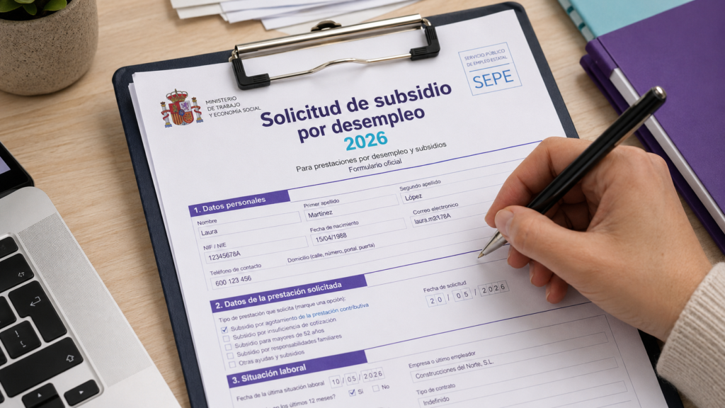 subsidio por desempleo 2026